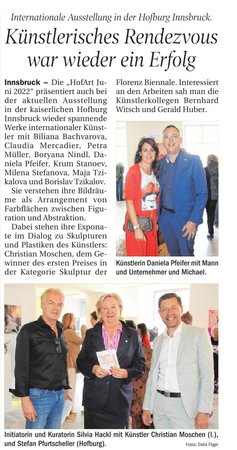 Tiroler Tageszeitung HofArt Juni 2022