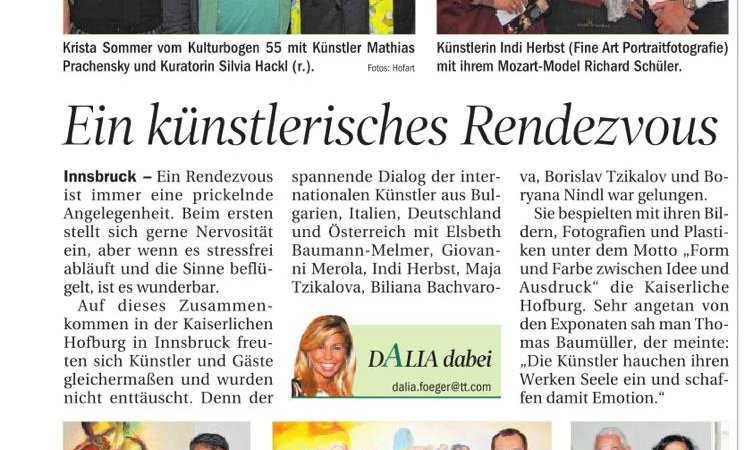 Tiroler Tageszeitung HofArt Mai 2022
